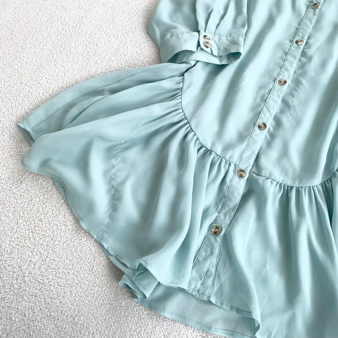 민트코어 ♥ 레이스 셔츠 쉬폰 원피스 상품이미지3