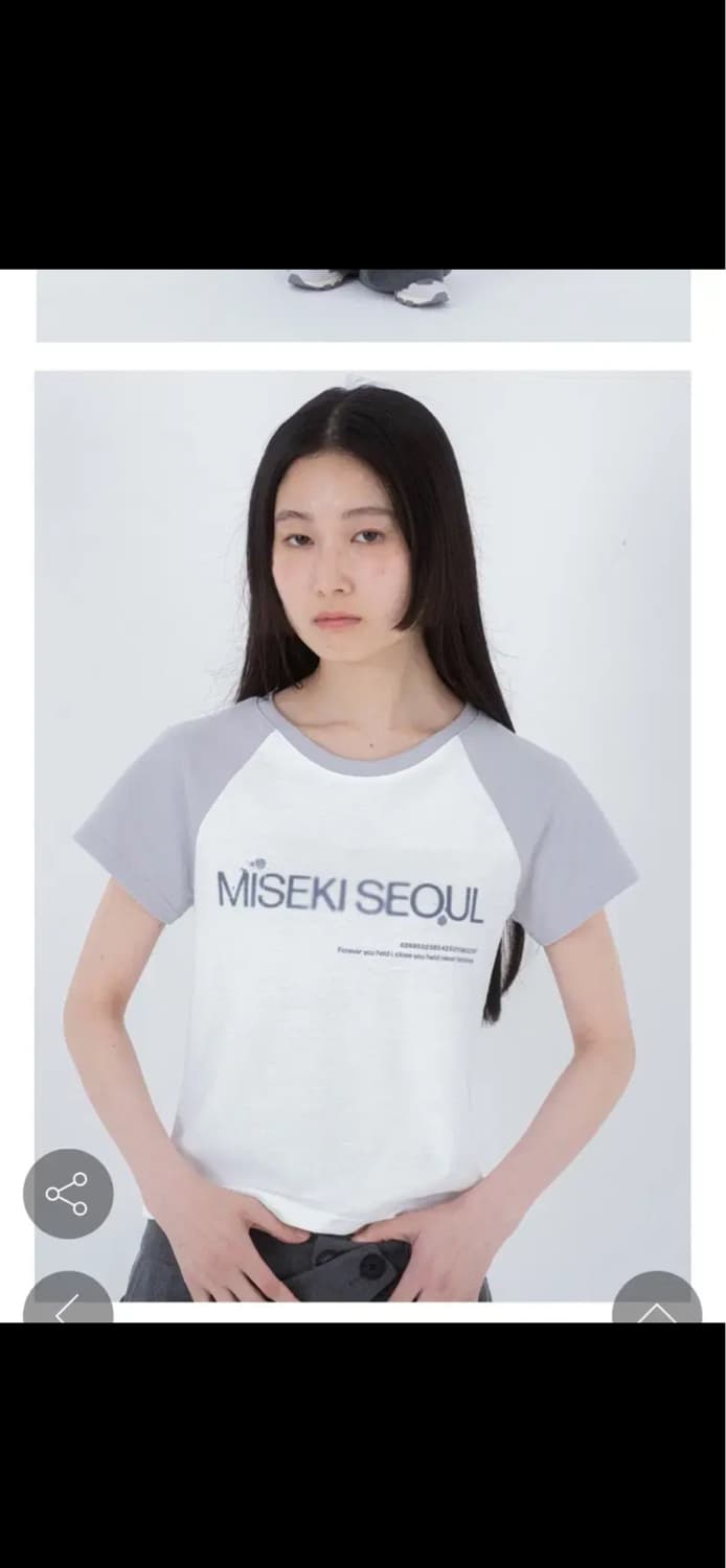 미세키서울 나그랑 로고 숏슬리브 반팔티 상품이미지2