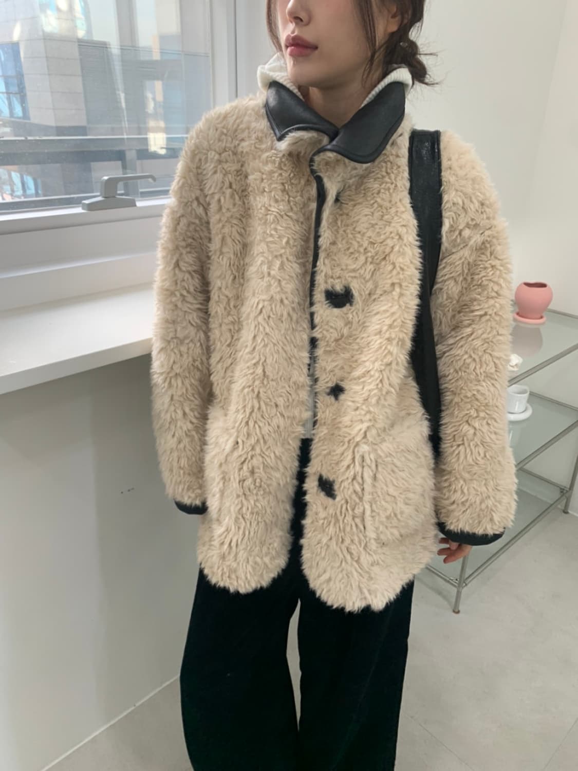 리버시블 퍼자켓 가죽자켓 퍼 무스탕 상품이미지2