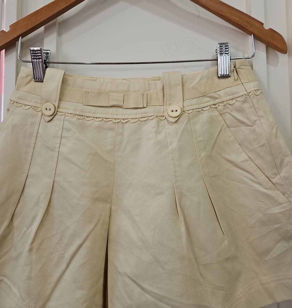 크림 레이스 리본팬츠 상품이미지2