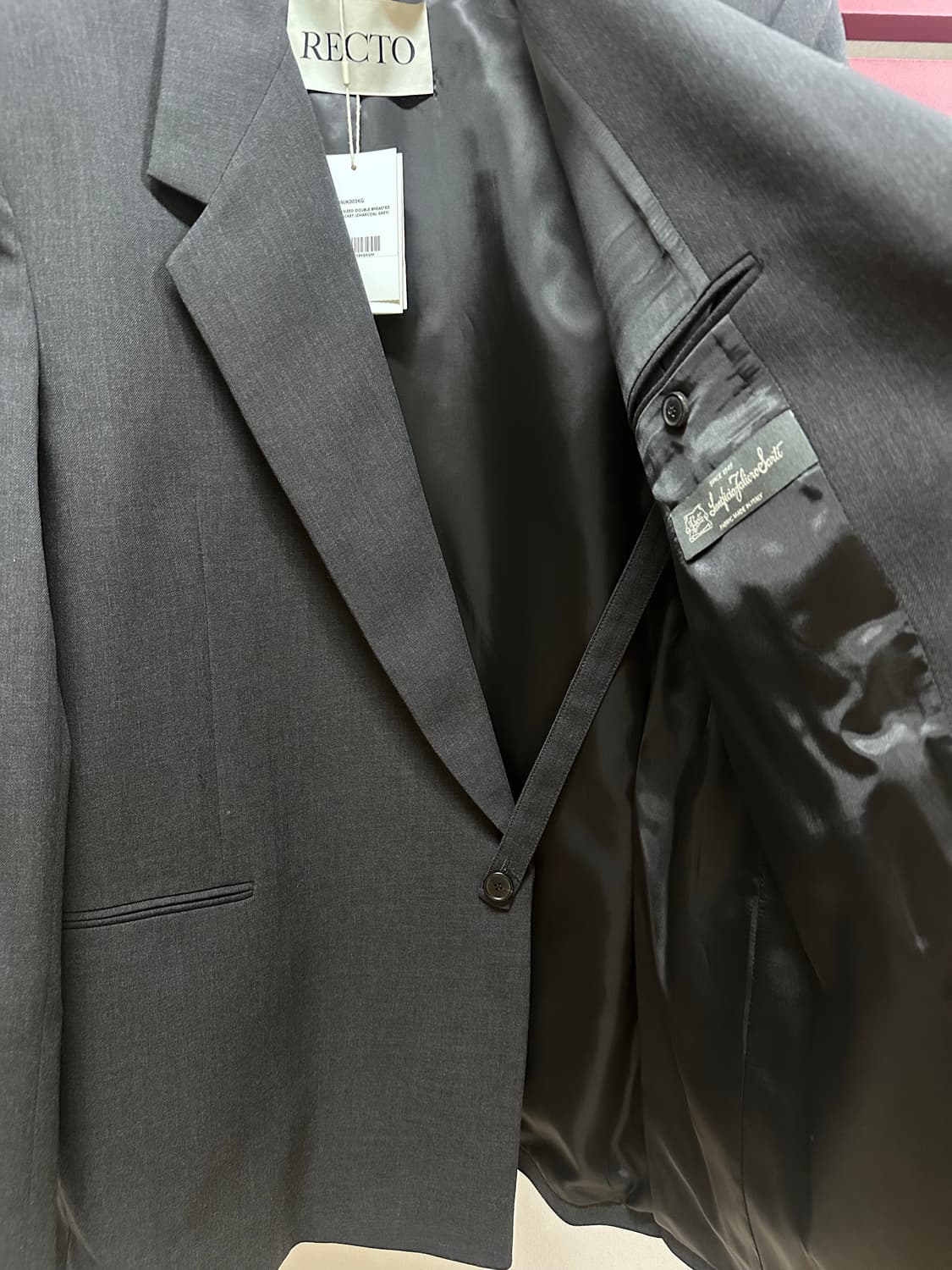 [새상품] 렉토 24FW 베르디 오버사이즈 더블 자켓 M사이즈 상품이미지6