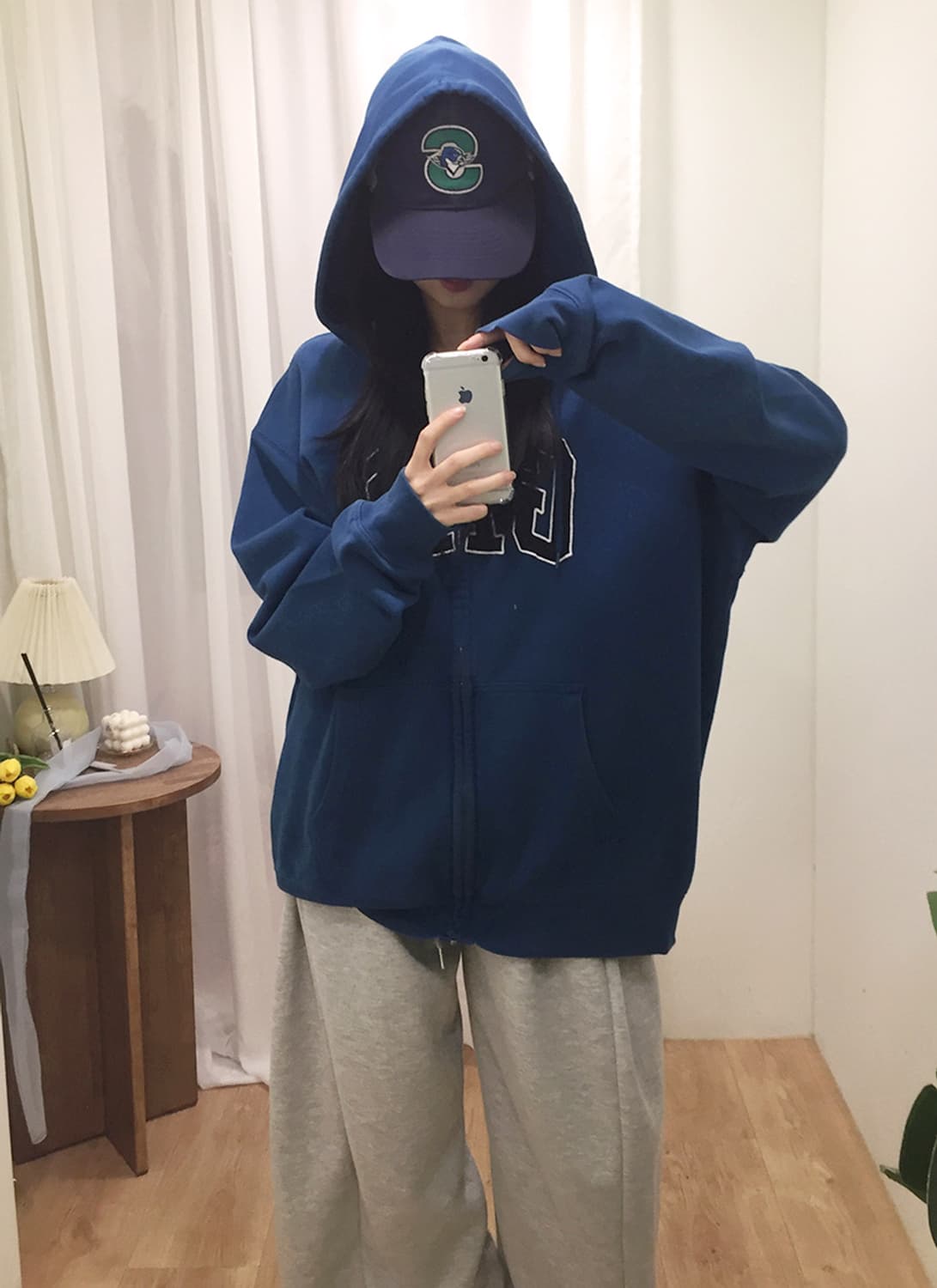 공용 GAP 오버핏 후드집업 100 상품이미지3