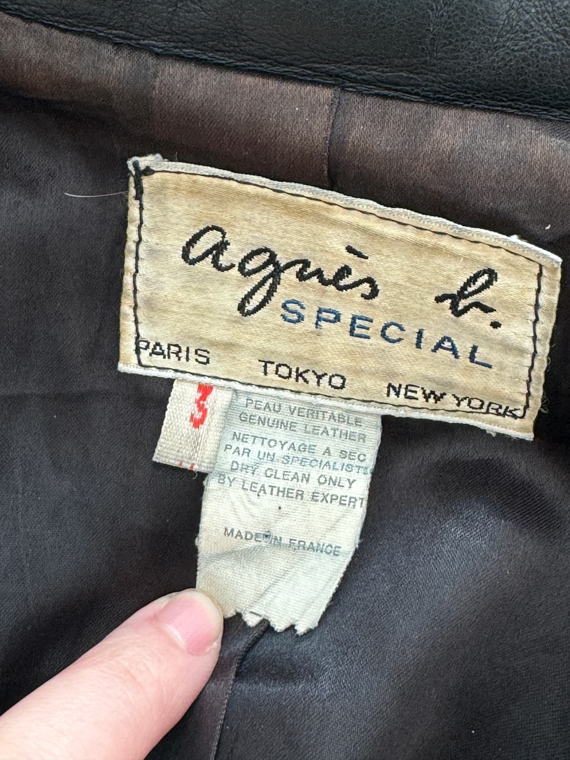 프랑스 빈티지 양가죽 자켓 상품이미지3