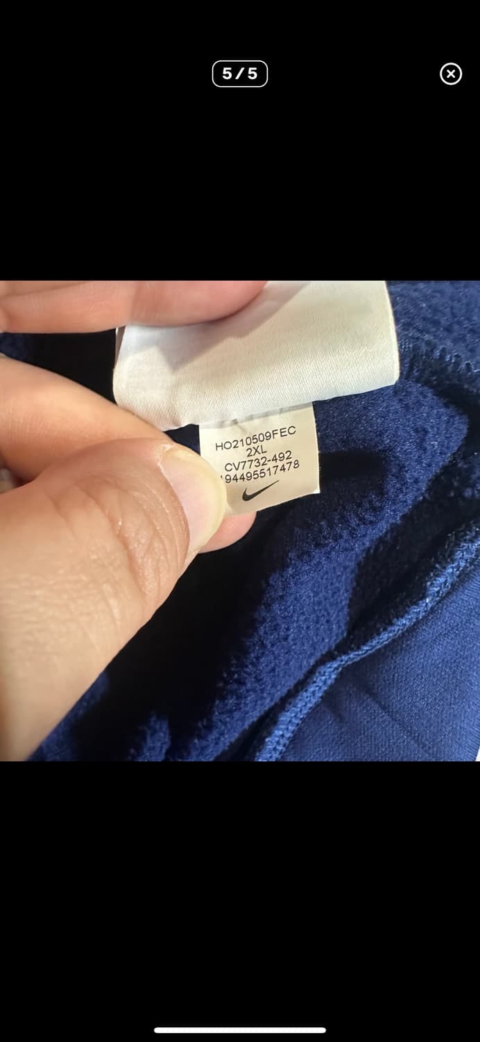 (바배) 나이키 기모 후드 집업 상품이미지5