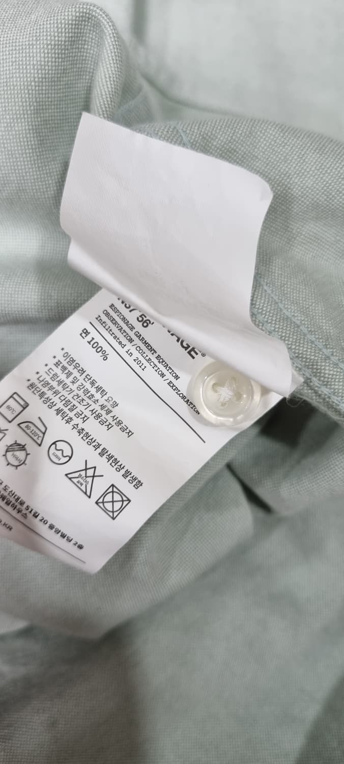 에스피오나지 옥스포드 오버핏 반팔셔츠 XL _ 남성 상품이미지10