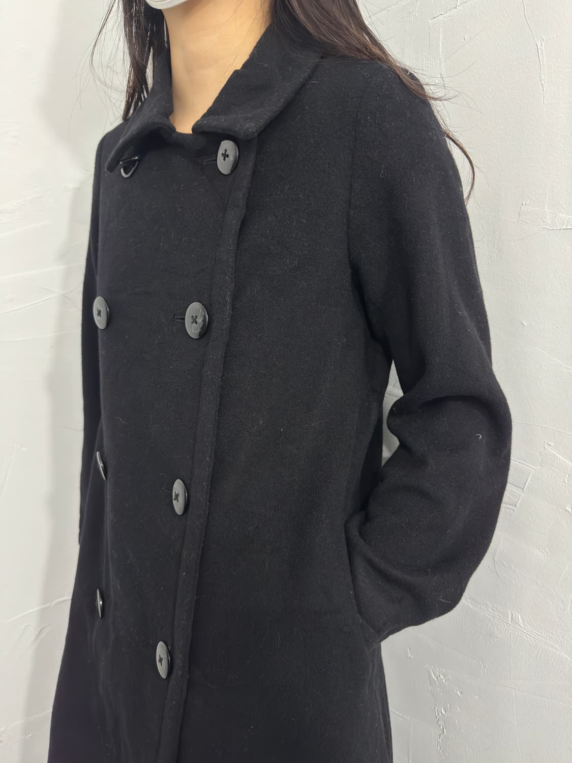 rosso button wool coat 상품이미지3