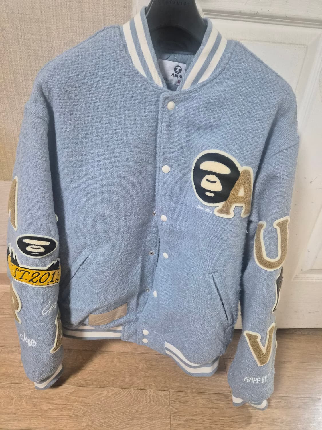 에이프 바시티 자켓 블루종 L사이즈 상품이미지5