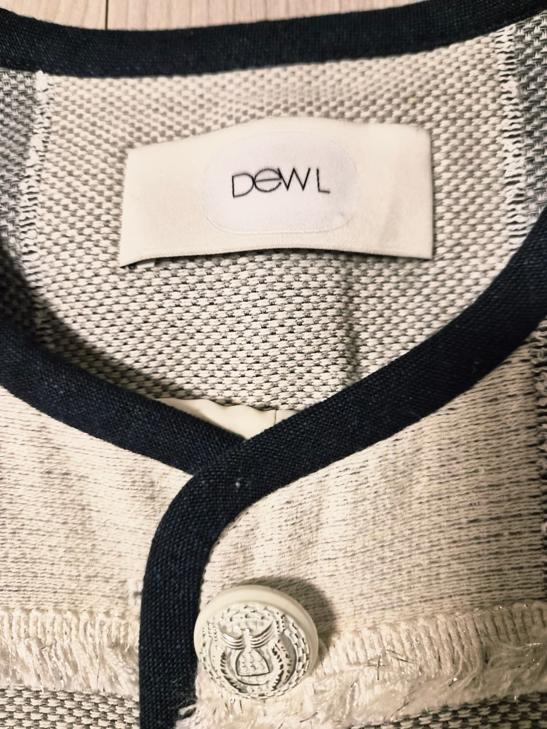 듀엘(DEWL) 트위드 롱 자켓 (55사이즈) 상품이미지2