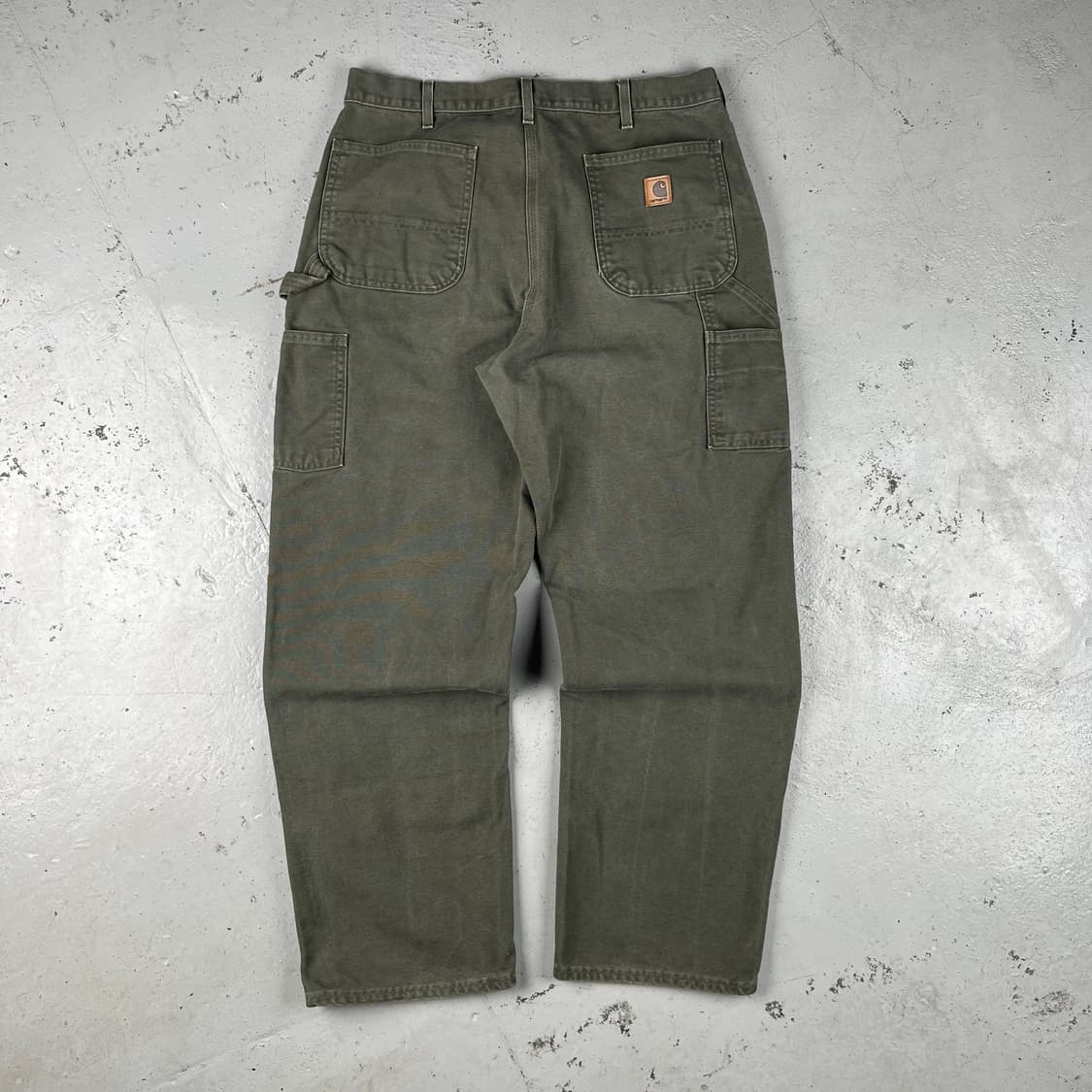 빈티지 칼하트 모스그린 싱글니 카펜터 팬츠 B11MOS 상품이미지4