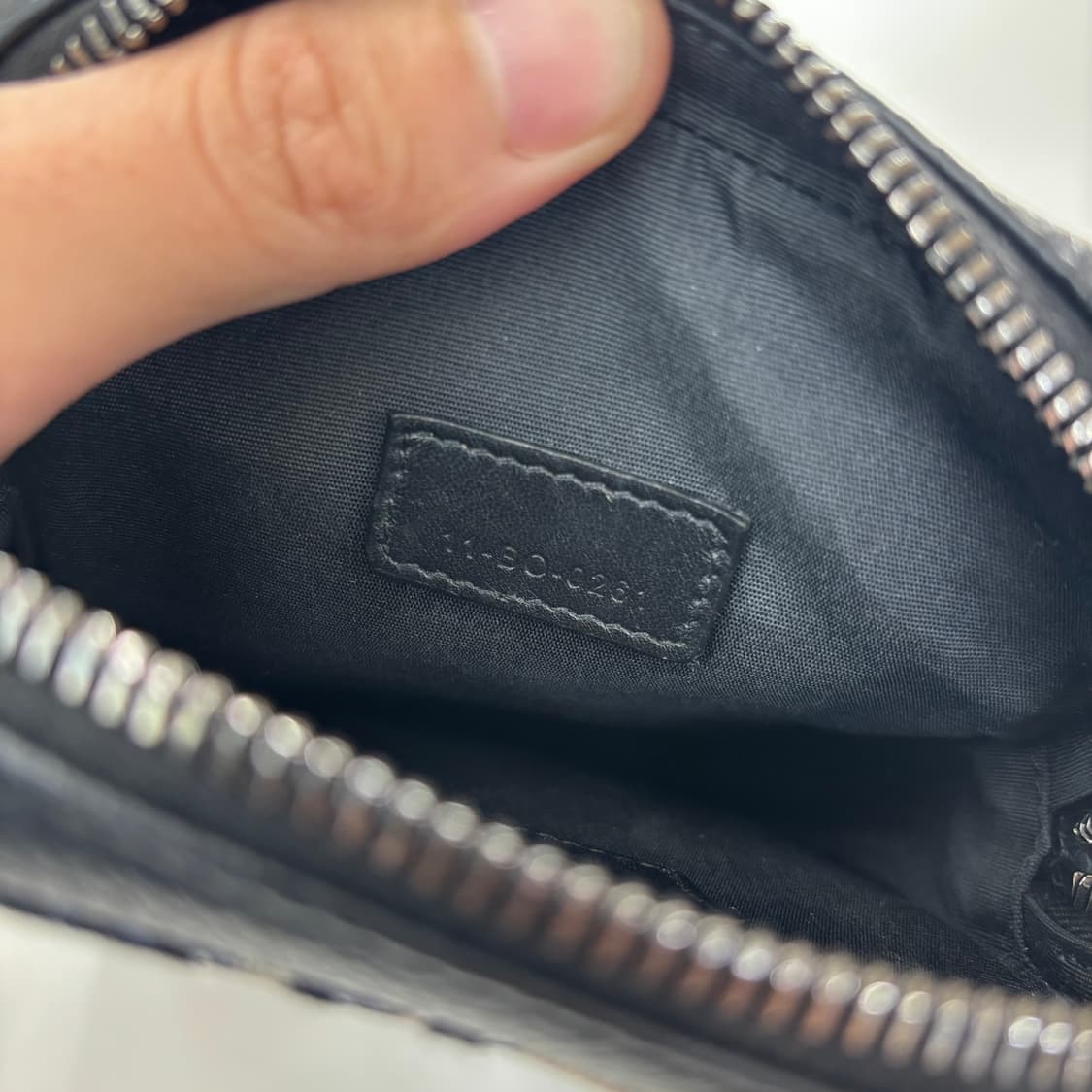 디올 메신저 파우치 베이지 & 블랙 오블리크 자카드 상품이미지6