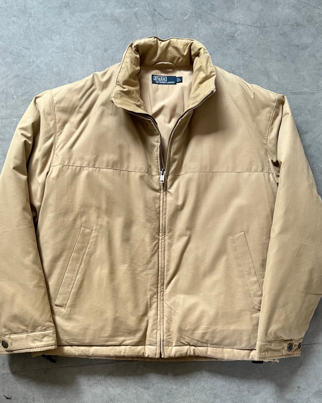 Polo 폴로 랄프로렌 베이지컬러 봄버 패딩 자켓  상품이미지2