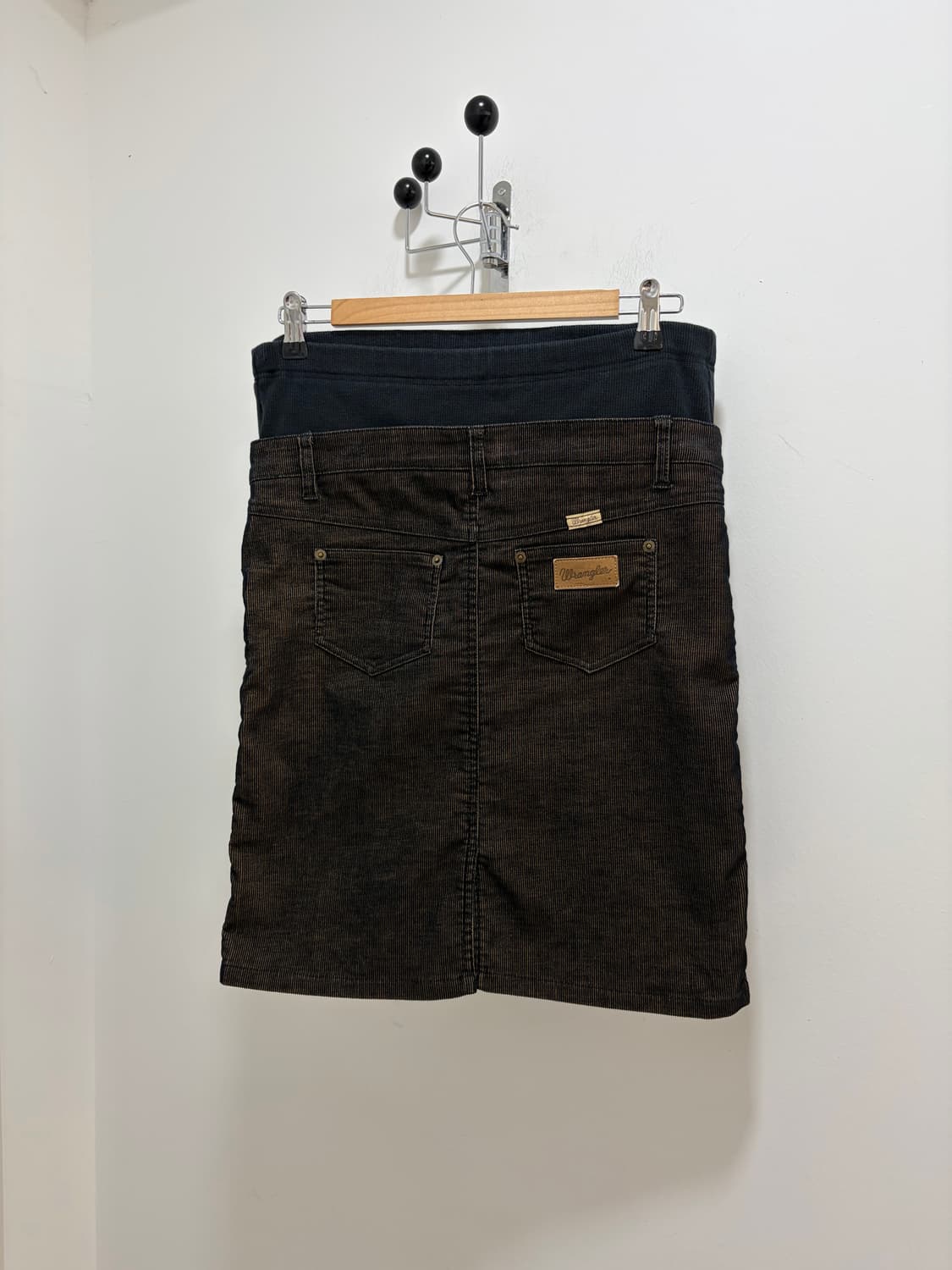  Wrangler 레이어드 코듀로이 스커트 치마 상품이미지1