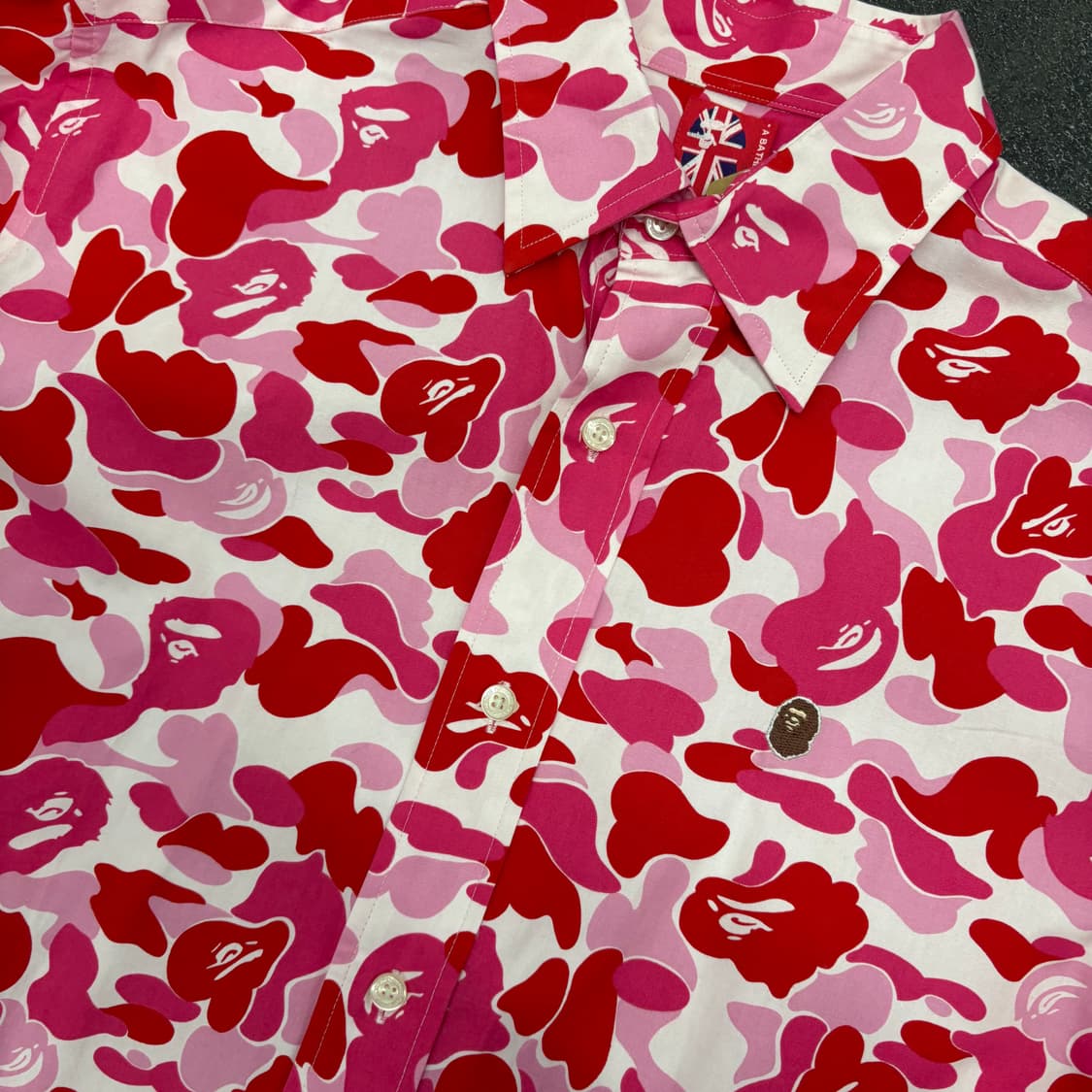 (95)BAPE 베이프 핑크 카모 셔츠 상품이미지3