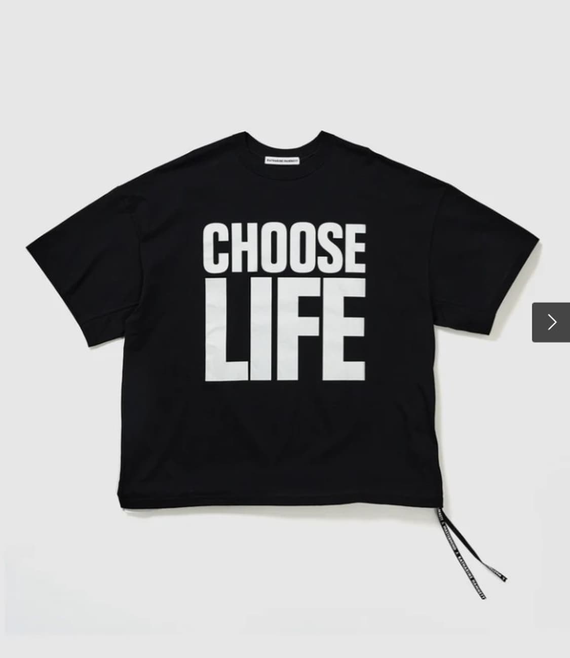 마스터 마인드 × 캐서린 햄넷 CHOOSE LIFE" 오버핏 티셔츠  상품이미지2