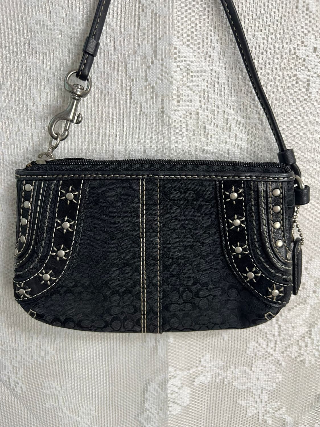 코치 블랙 미니 파우치 백 y2k 상품이미지3