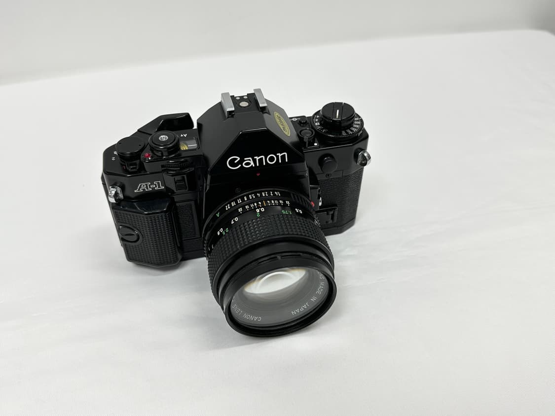캐논 빈티지 필름카메라 A1 50mm f/1.4 블랙바디 상품이미지3