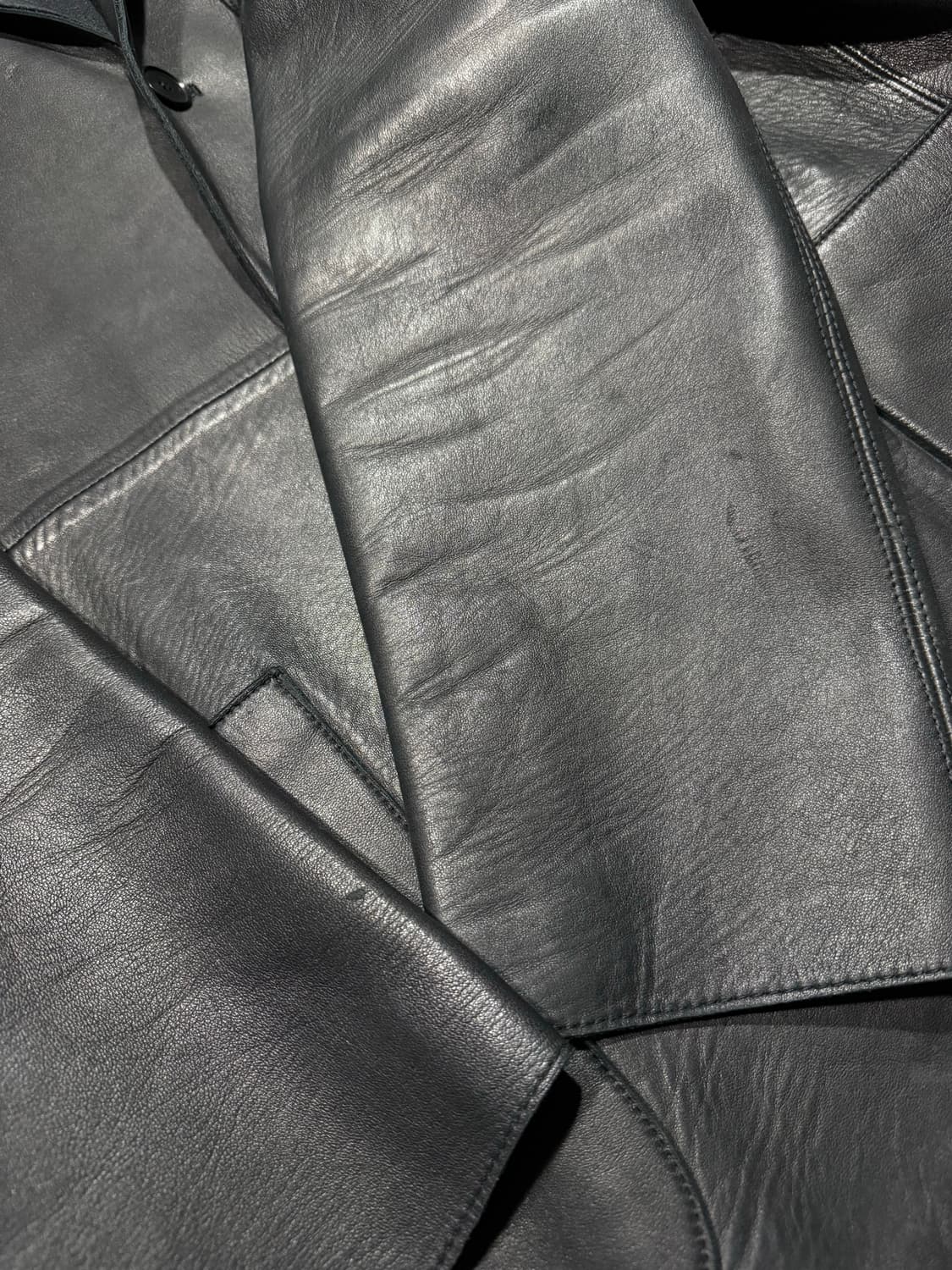 DKNY 디케이앤와이 레더 블레이저 상품이미지3