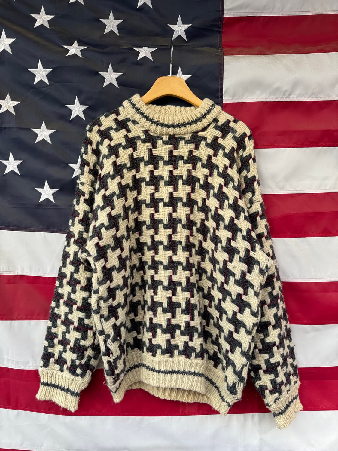 헤비 울 패턴니트 B169 상품이미지1