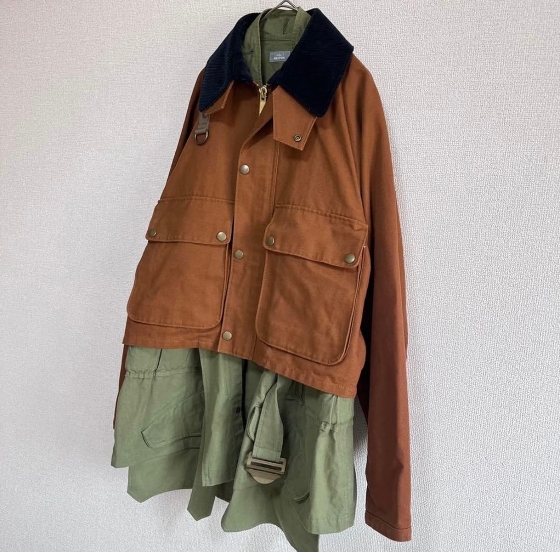 kolor beacon 20aw 레이어드 도킹 자켓 상품이미지2