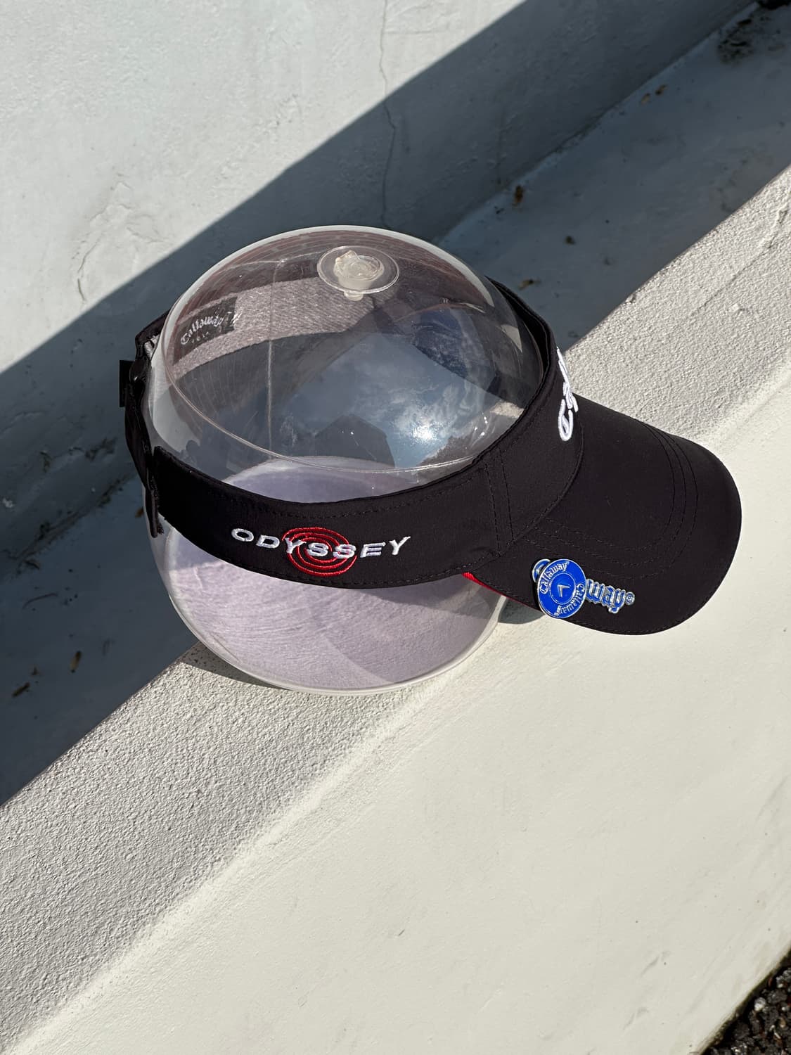 [F] 캘러웨이 로고 블랙 썬캡 썬바이저 모자 골프 상품이미지4