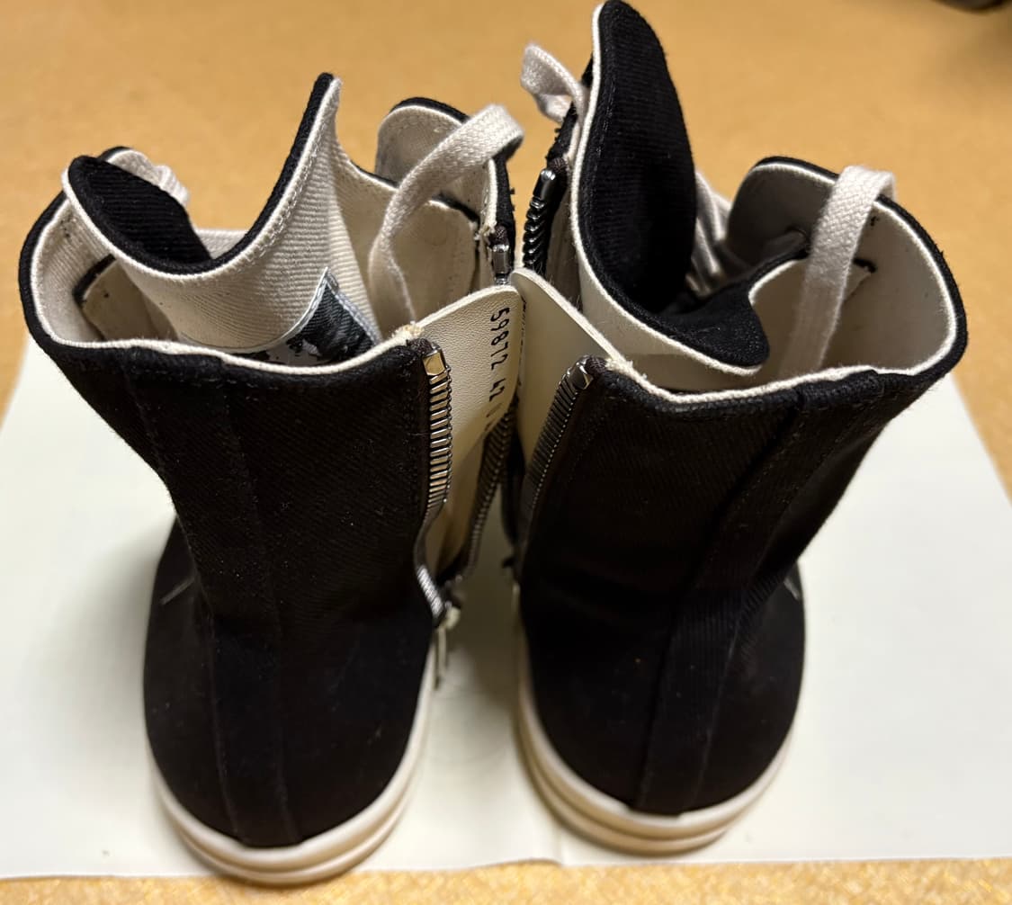 판매] 릭오웬스 다크쉐도우 라몬즈 컨버스 하이 42size 판매합니다 상품이미지5
