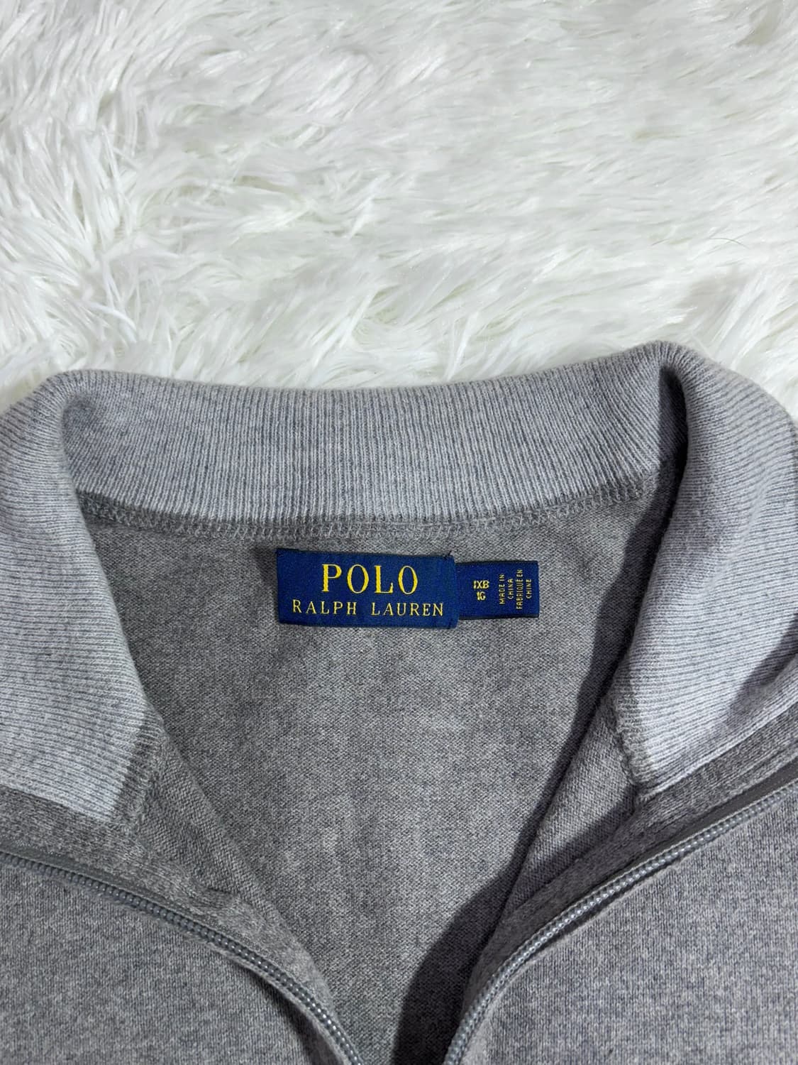 폴로랄프로렌 그레이 포니 반집업 니트  상품이미지6