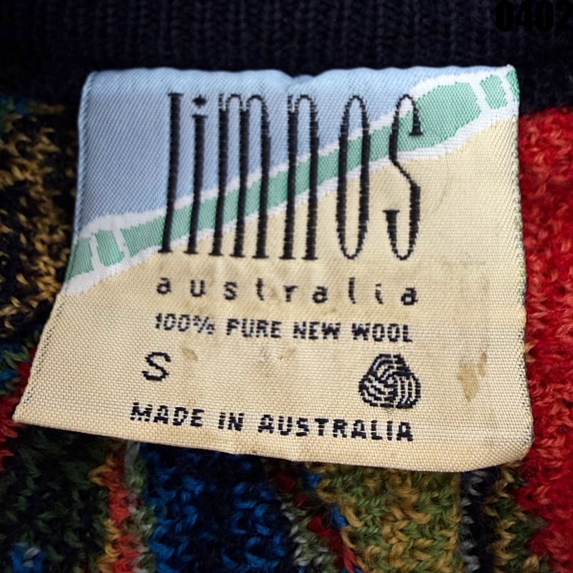 림노스 오스트레일리아 울 니트 스웨터 S 0402 상품이미지4