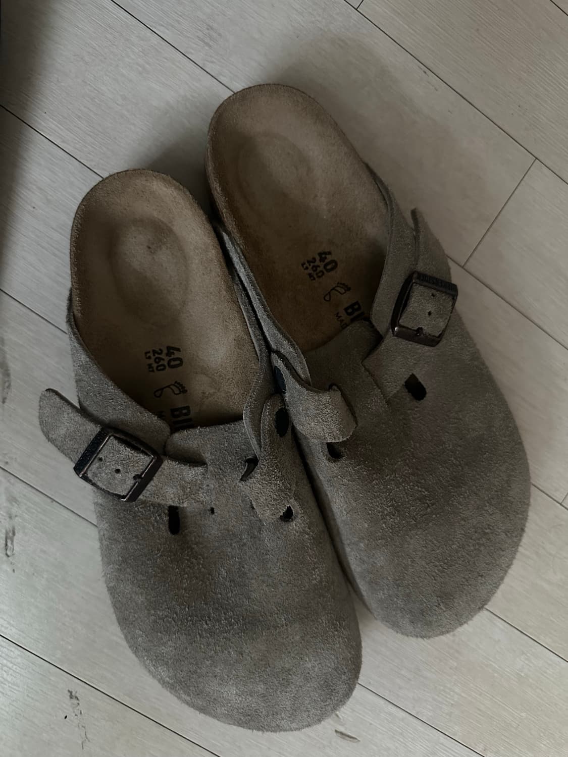 새상품 버켄스탁 레더 토프 레귤러 40 상품이미지1