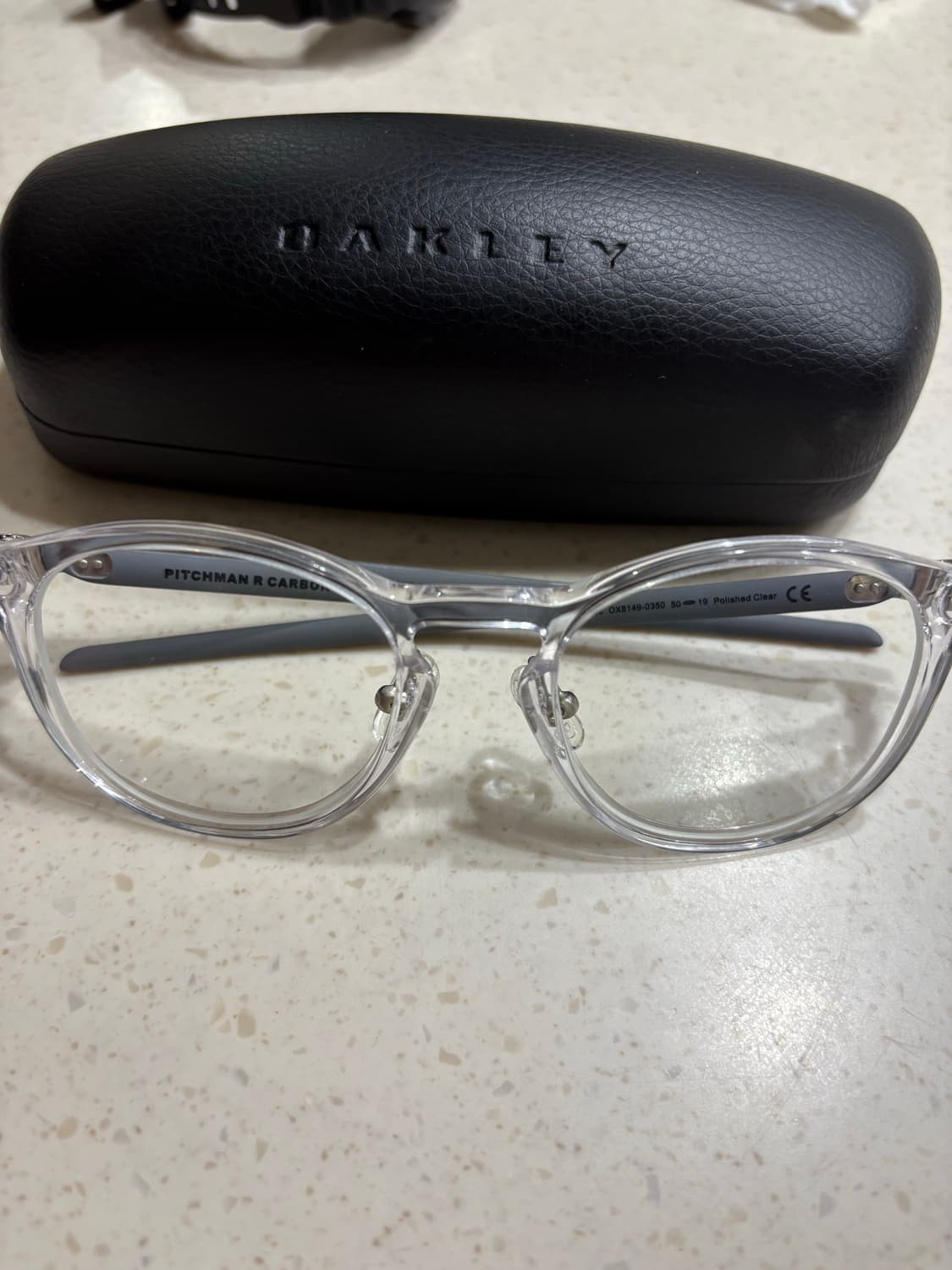 오클리 피치맨 R 카본 투명 안경 상품이미지1