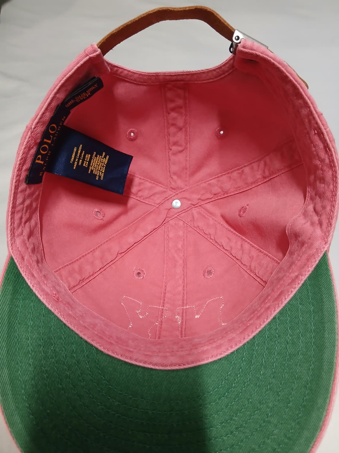 폴로 ny 모자 볼캡 핑크 캡 피그먼트 상품이미지2