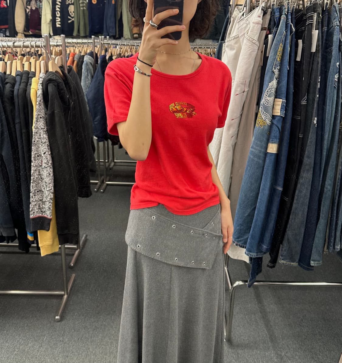 XL) 할리데이비슨 빈티지 자수 반팔 티셔츠 상품이미지1