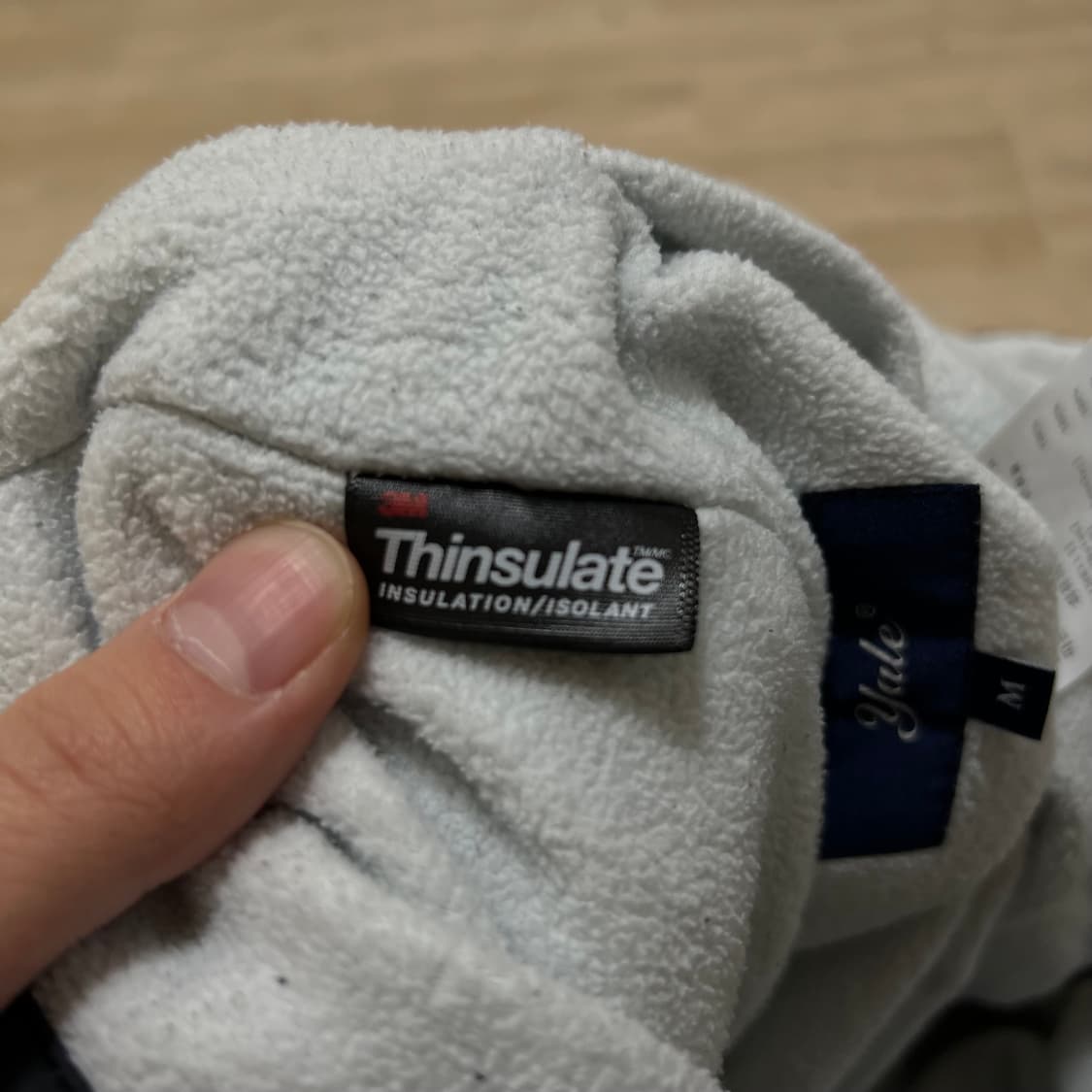 예일 신슐레이트 리버시블 퀼팅 후리스 자켓 [블랙/화이트] M/95 상품이미지10