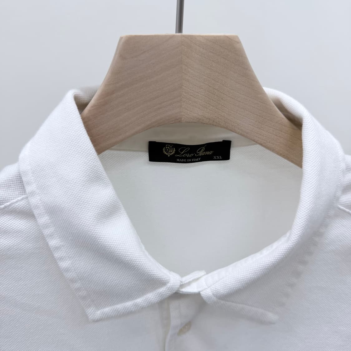 [S+급/2XL] 로로피아나 피에트로 폴로 반팔 카라티 화이트 상품이미지6