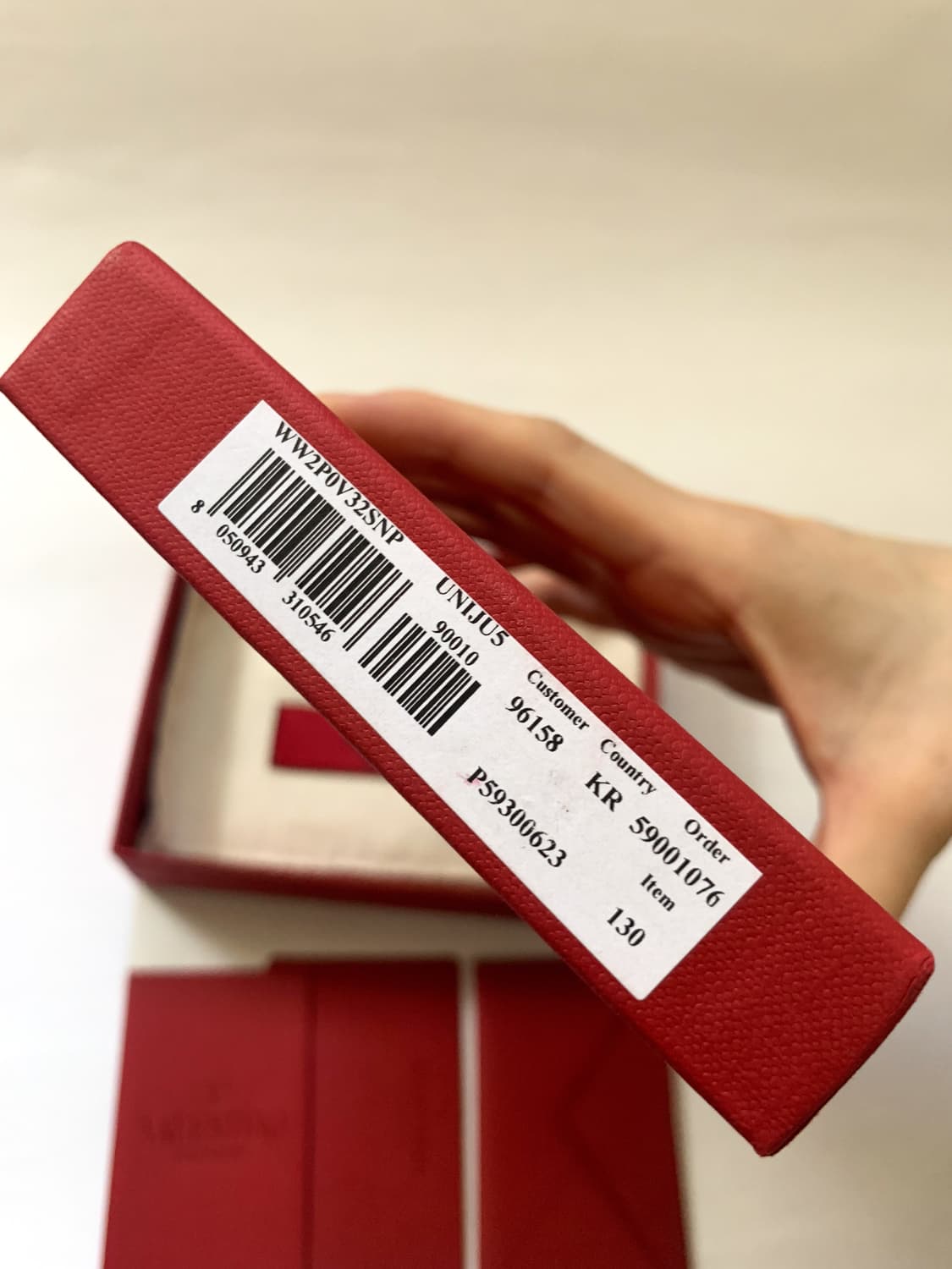 발렌티노 V 로고 가죽 카드홀더 상품이미지9