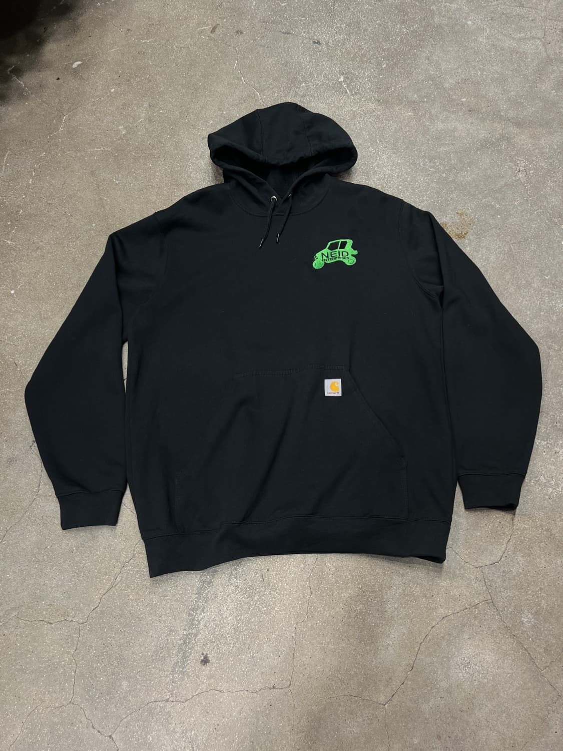 칼하트 자수 후디 L 블랙 상품이미지1