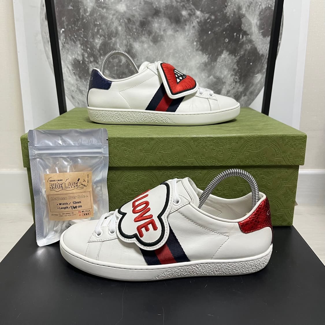 정품 35) 구찌 블라인드포 러브 패치 스니커즈 225~230 상품이미지2