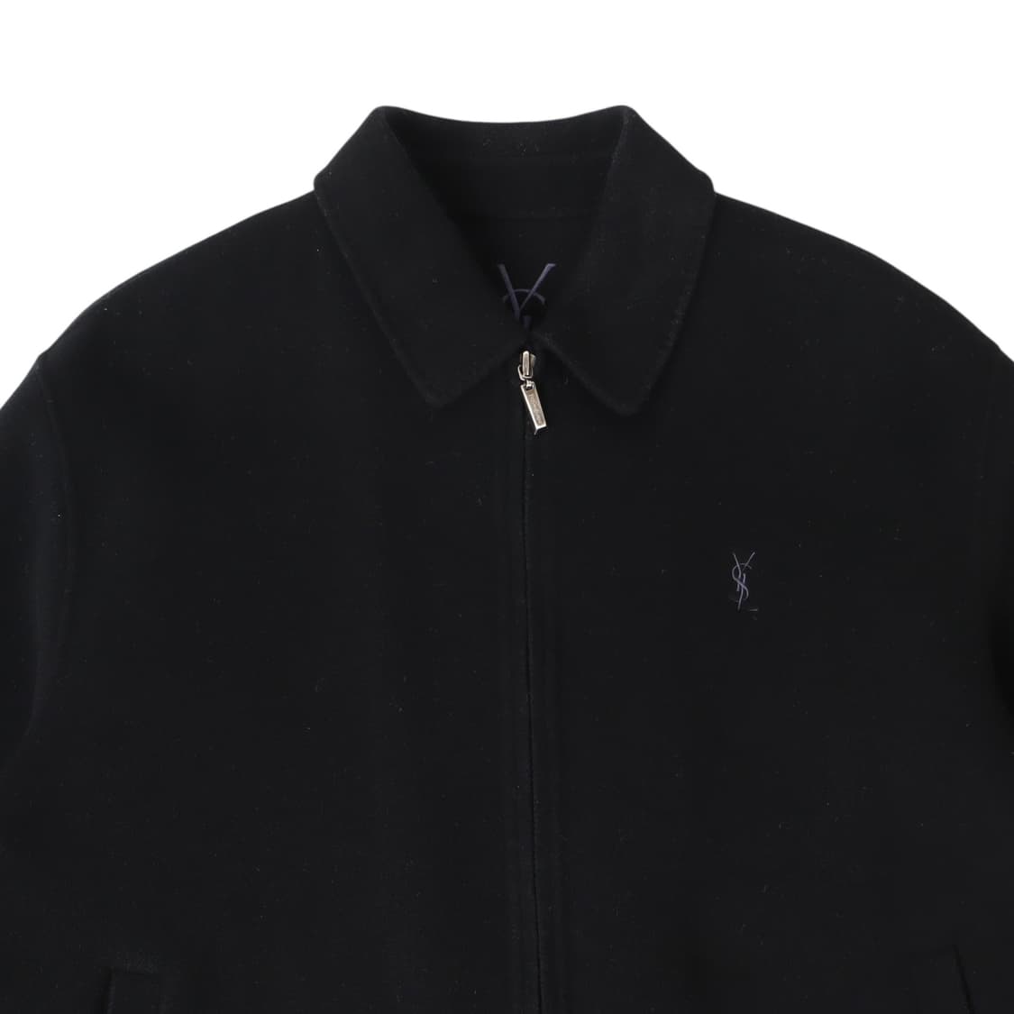 입생로랑 핸드메이드 울 블루종 자켓 상품이미지2