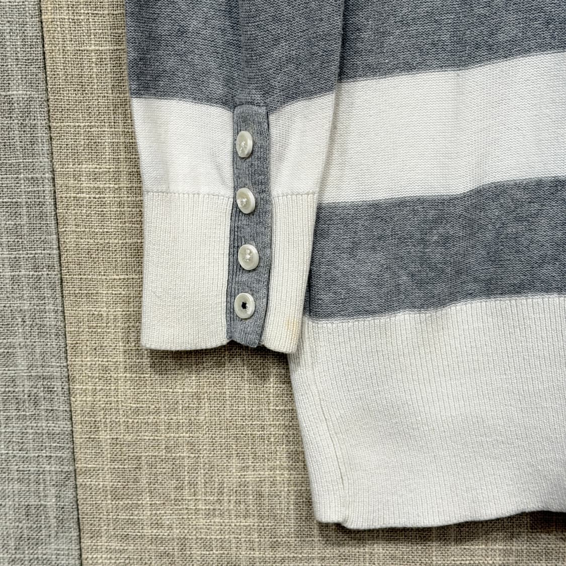 타미힐피거 브이넥 스트라이프 롱 가디건 S (w) 상품이미지6