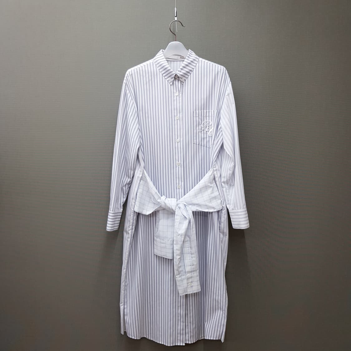 렉토 RECTO 스트라이프 셔츠형 롱 원피스 F사이즈 상품이미지2