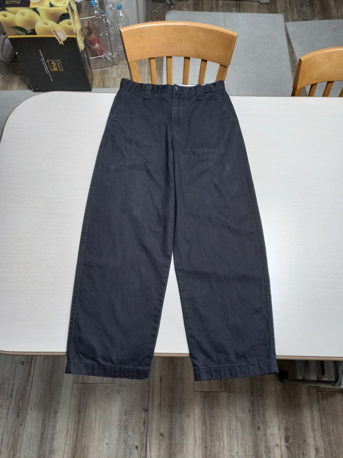 29 유니끌로U 와이드 치노팬츠 블랙 29-559 상품이미지1