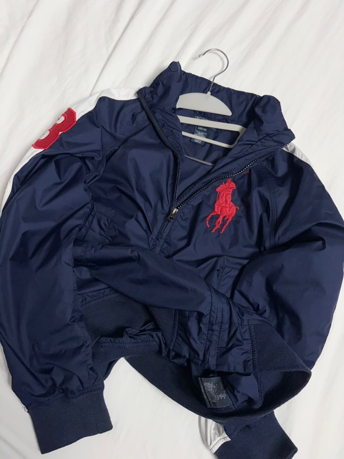 폴로 빅포니 네이비 레드 바람막이 상품이미지3