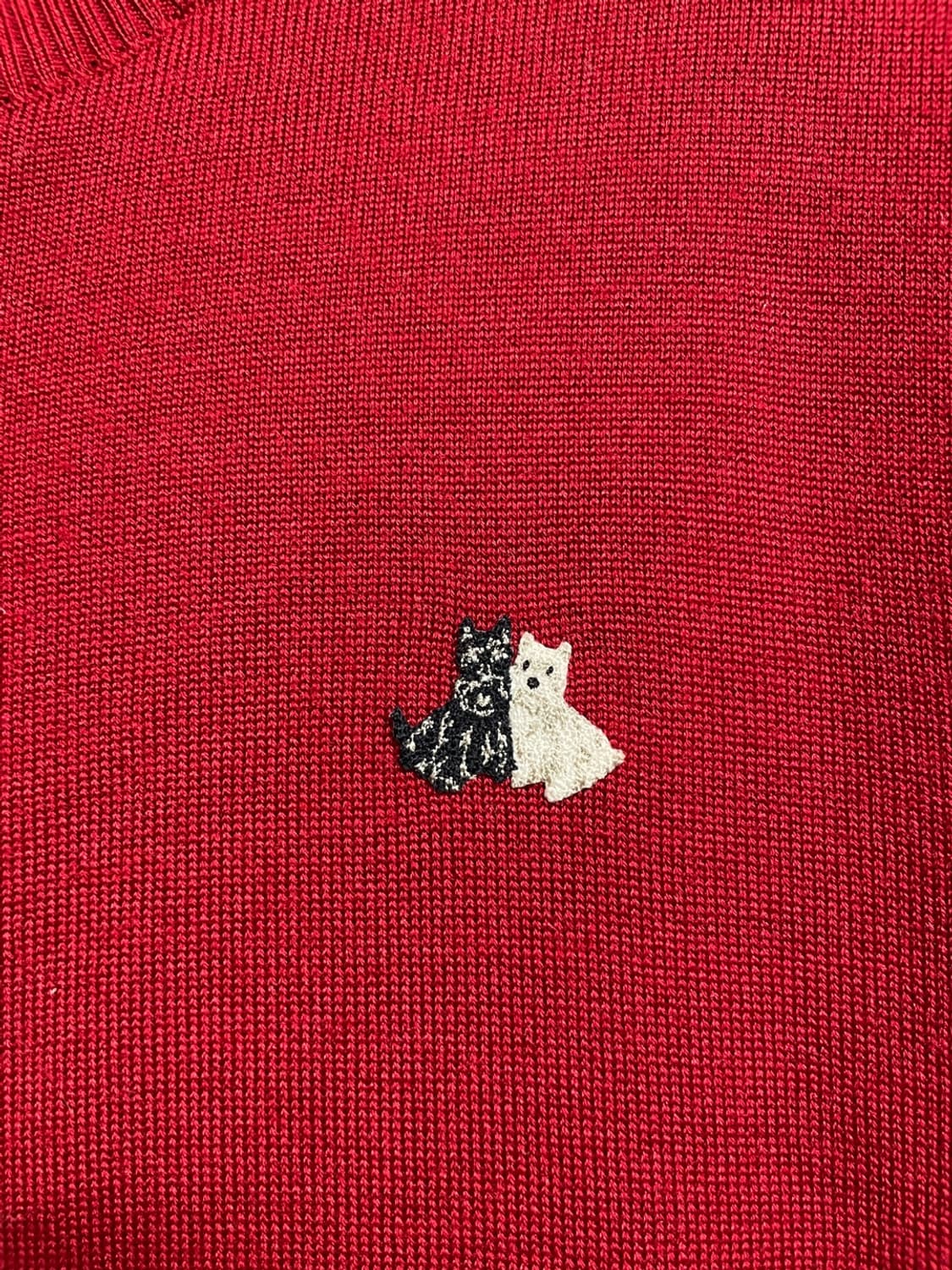 블랙앤화이트 방풍 니트 상품이미지5