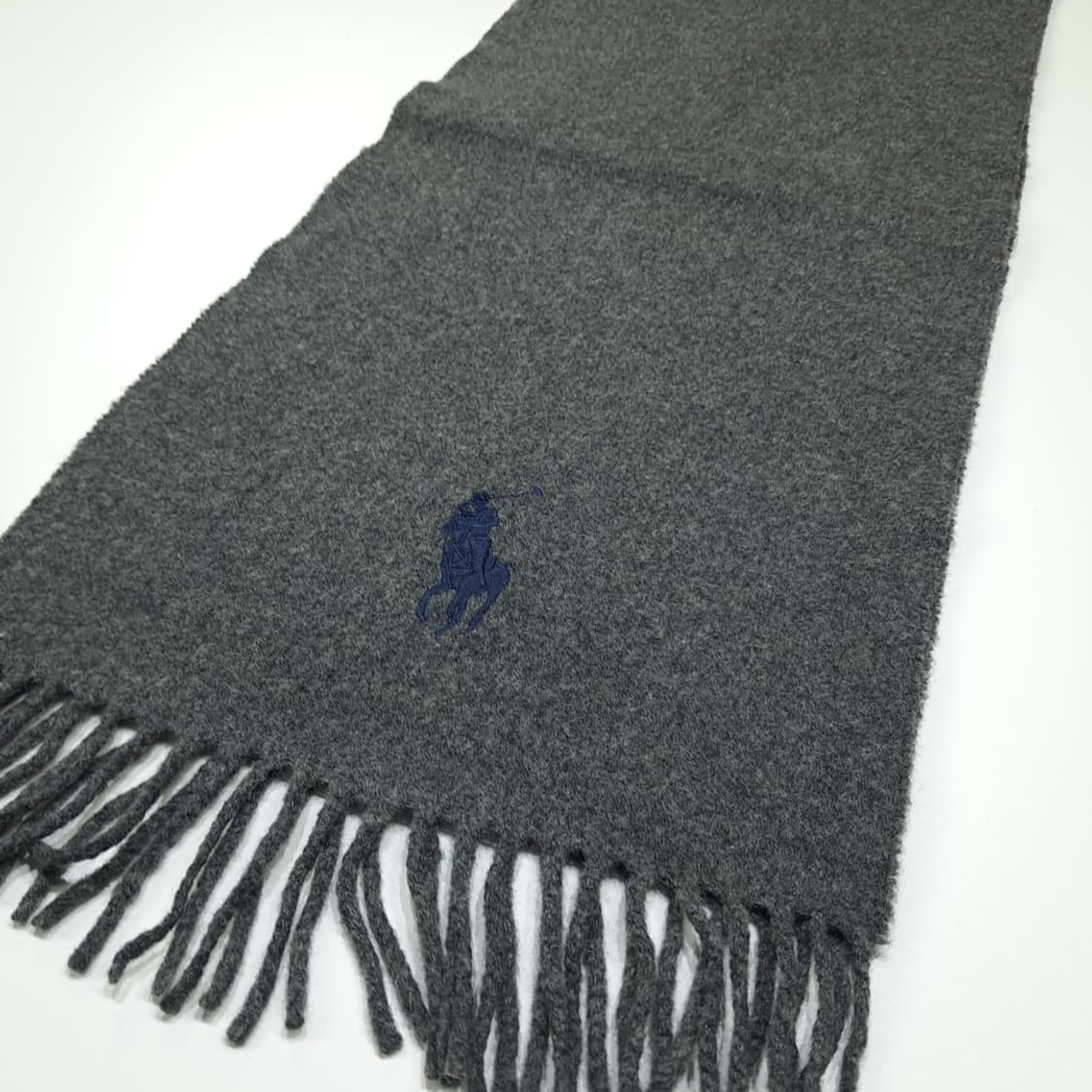 MX506 폴로 00s 이태리판 램스울 빅포니 차콜 머플러 목도리 상품이미지3