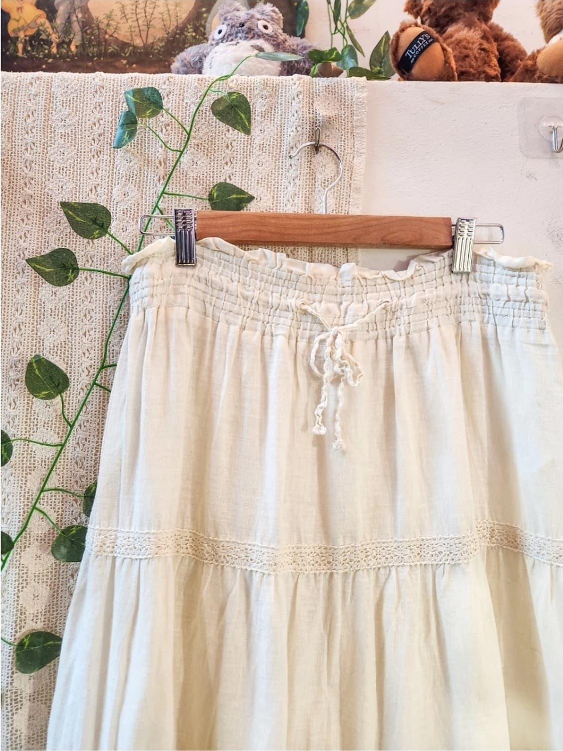 빈티지 어스뮤직 크로쉐 롱스커트 상품이미지2