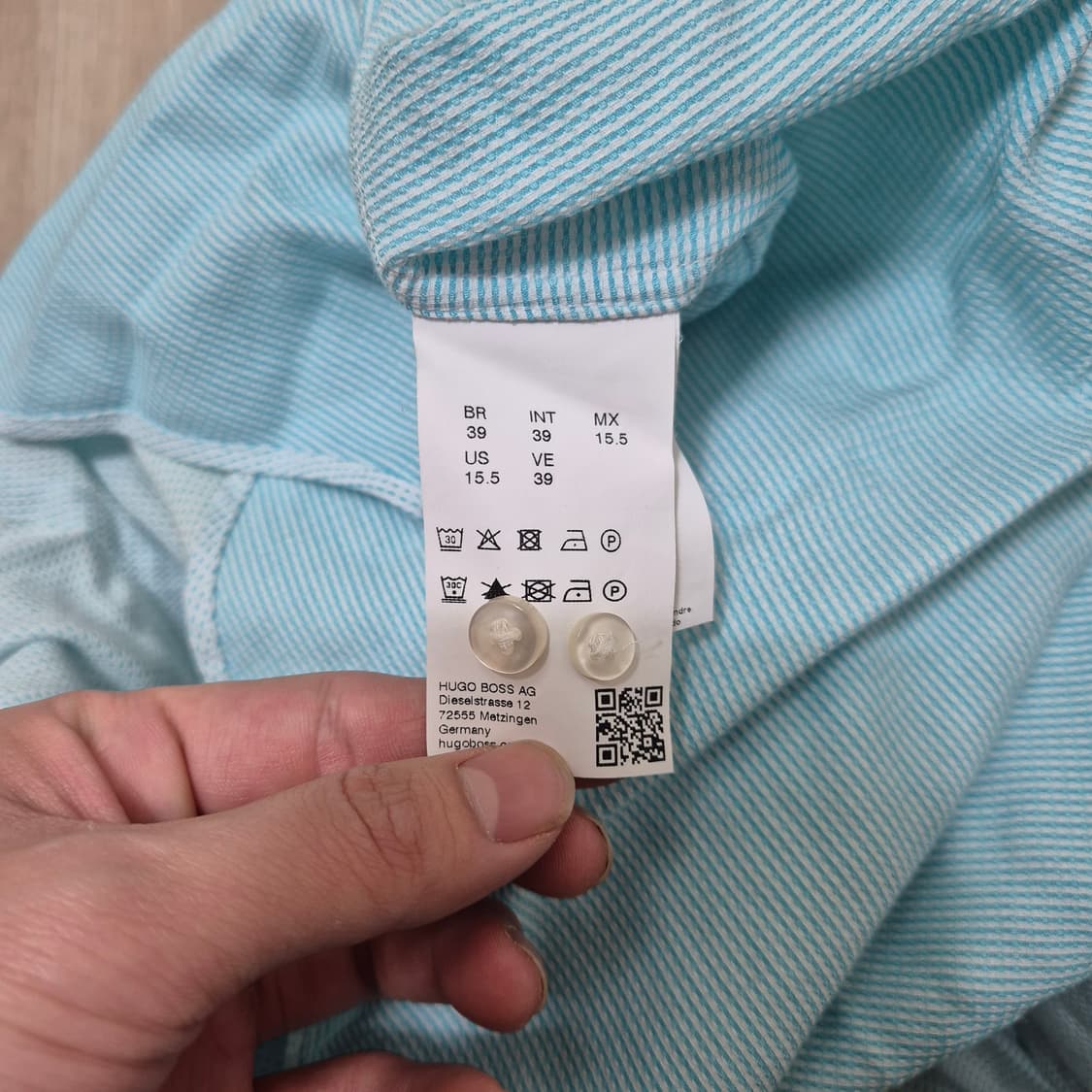 휴고 보스 슬림핏 이집트 코튼 셔츠 상품이미지6