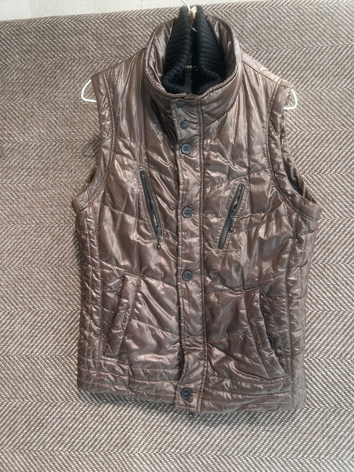 Y2K 해체주의 다운베스트 상품이미지1