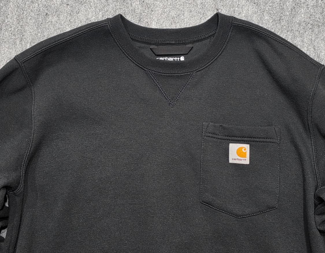 칼하트 포켓 루즈핏 크루넥 맨투맨 블랙 M 상품이미지3