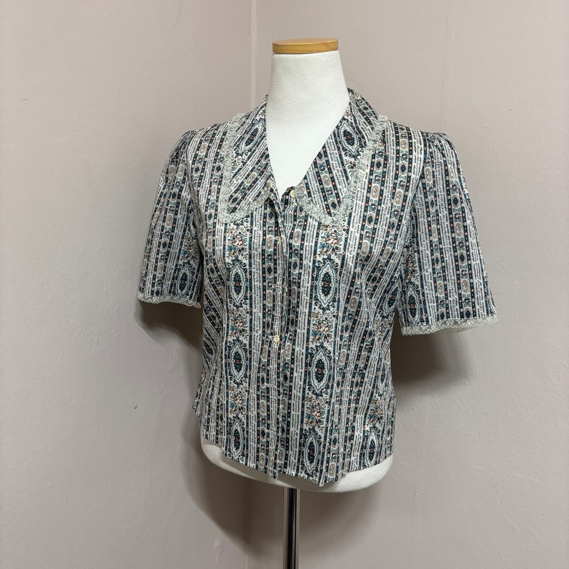  스코치하우스 빈티지 에스닉 페이즐리 레이스 블라우스 (F) 상품이미지2