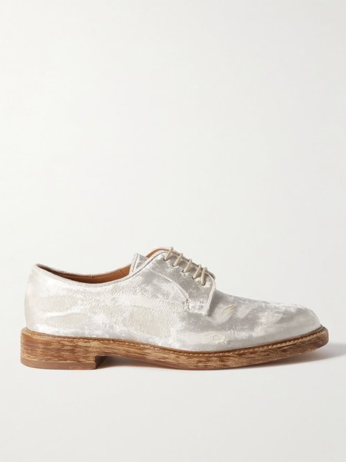 마르지엘라 벨벳 데미지드 더비 슈즈 상품이미지2