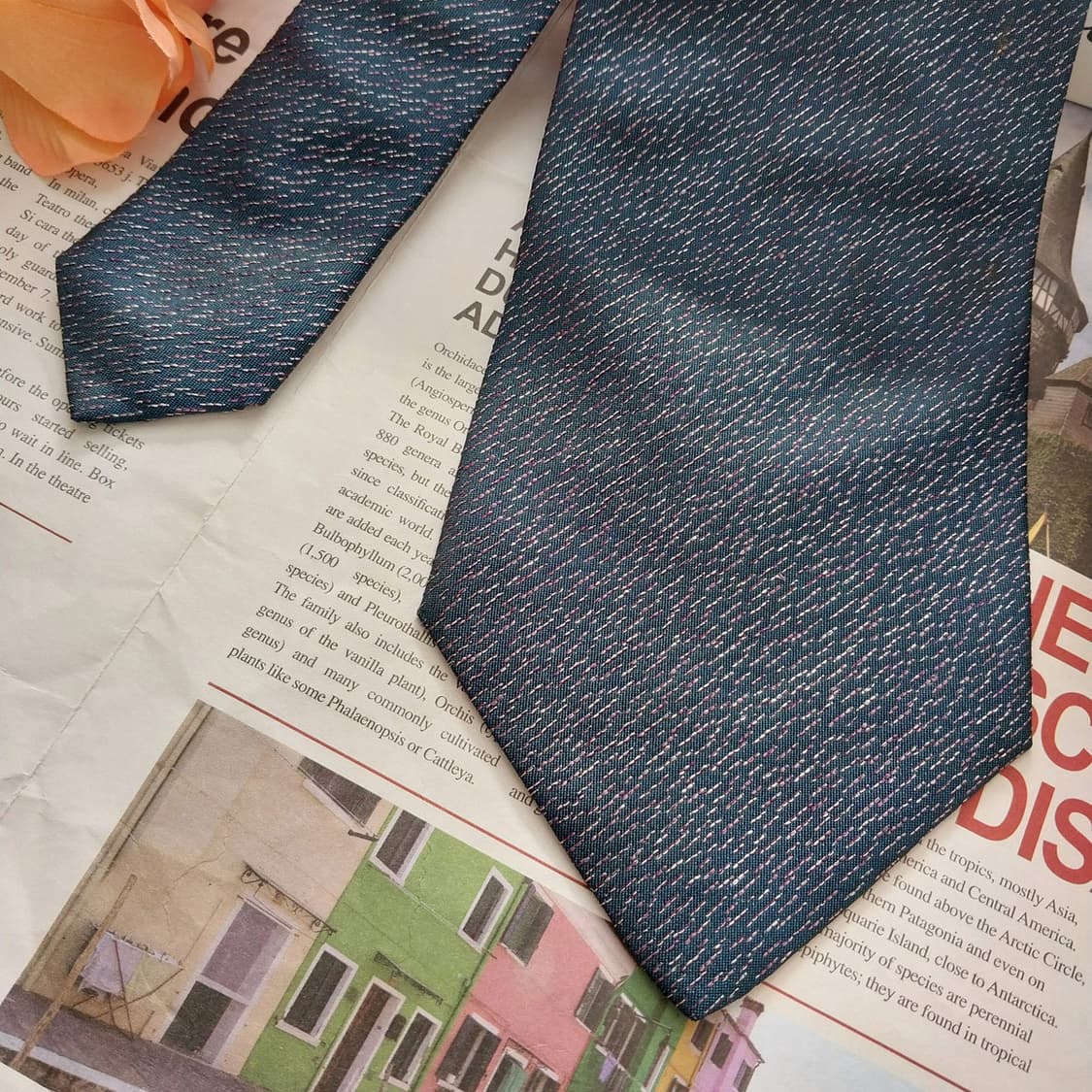 바나나 리퍼블릭 실크 네이비 패턴 넥타이 9.9cm A등급 K1303
 상품이미지4